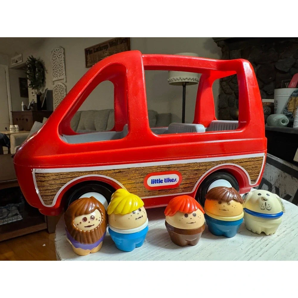 Little Tikes 6 Pc Mini Van Family Set Vacation Vintage